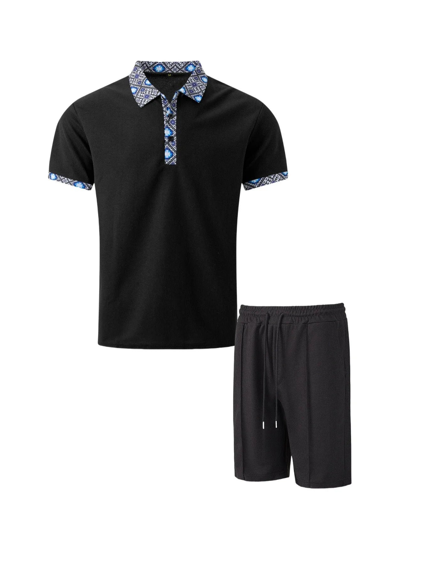 Old money style linen T-shirt and shorts