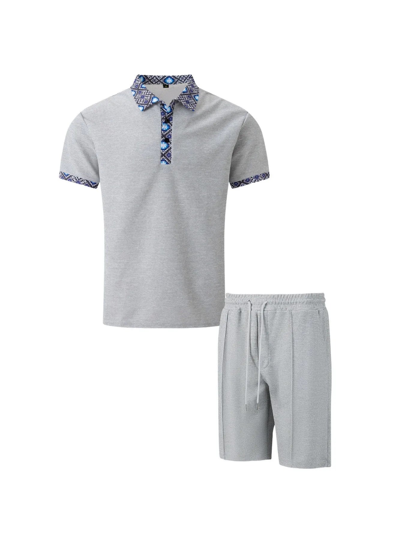Old money style linen T-shirt and shorts