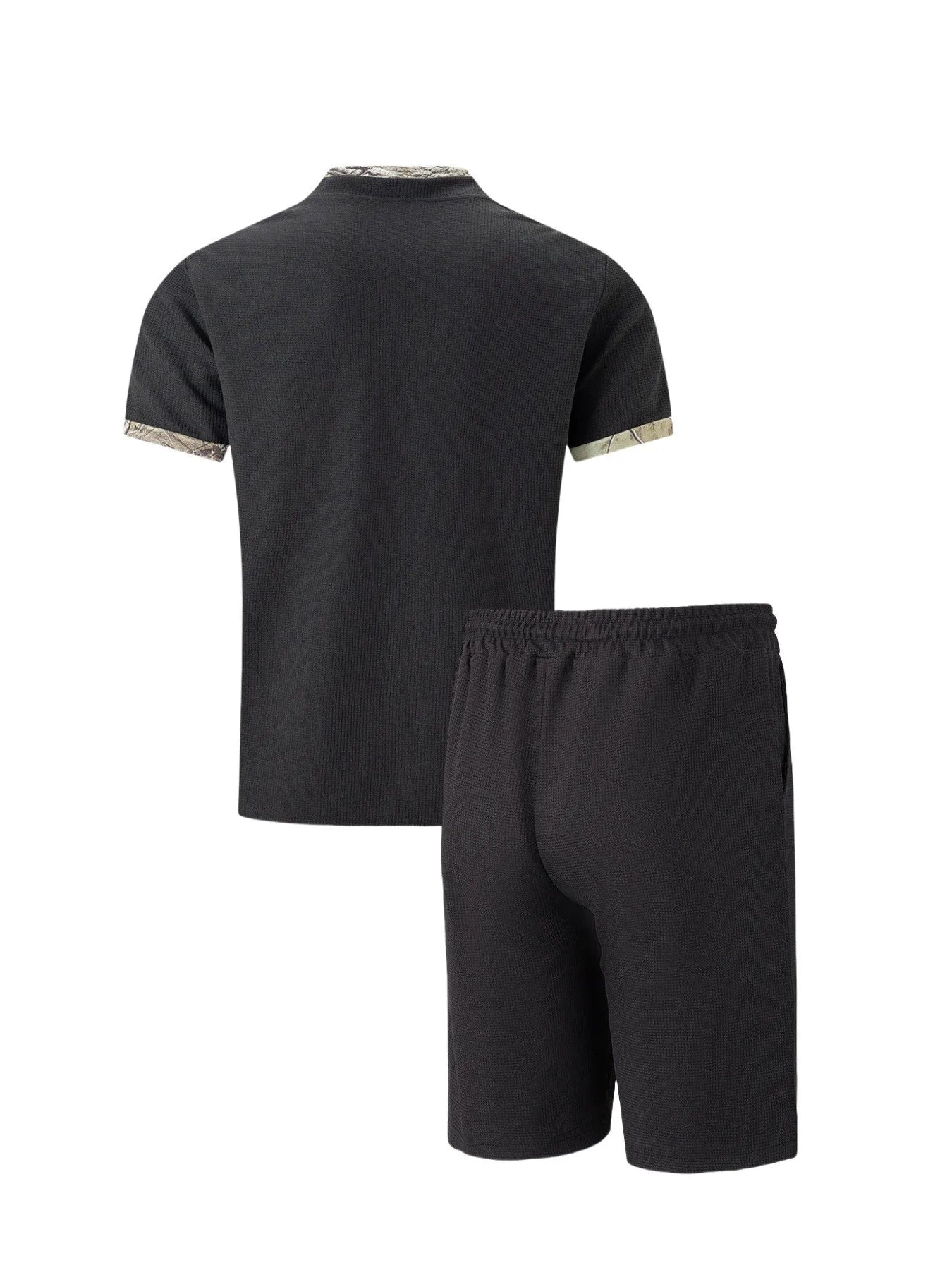 Old money style linen T-shirt and shorts