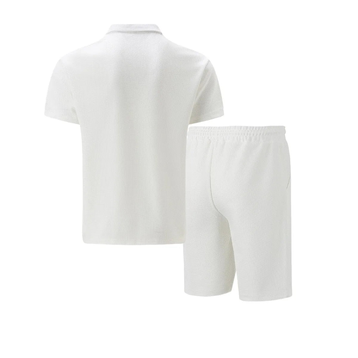 Old money style linen T-shirt and shorts