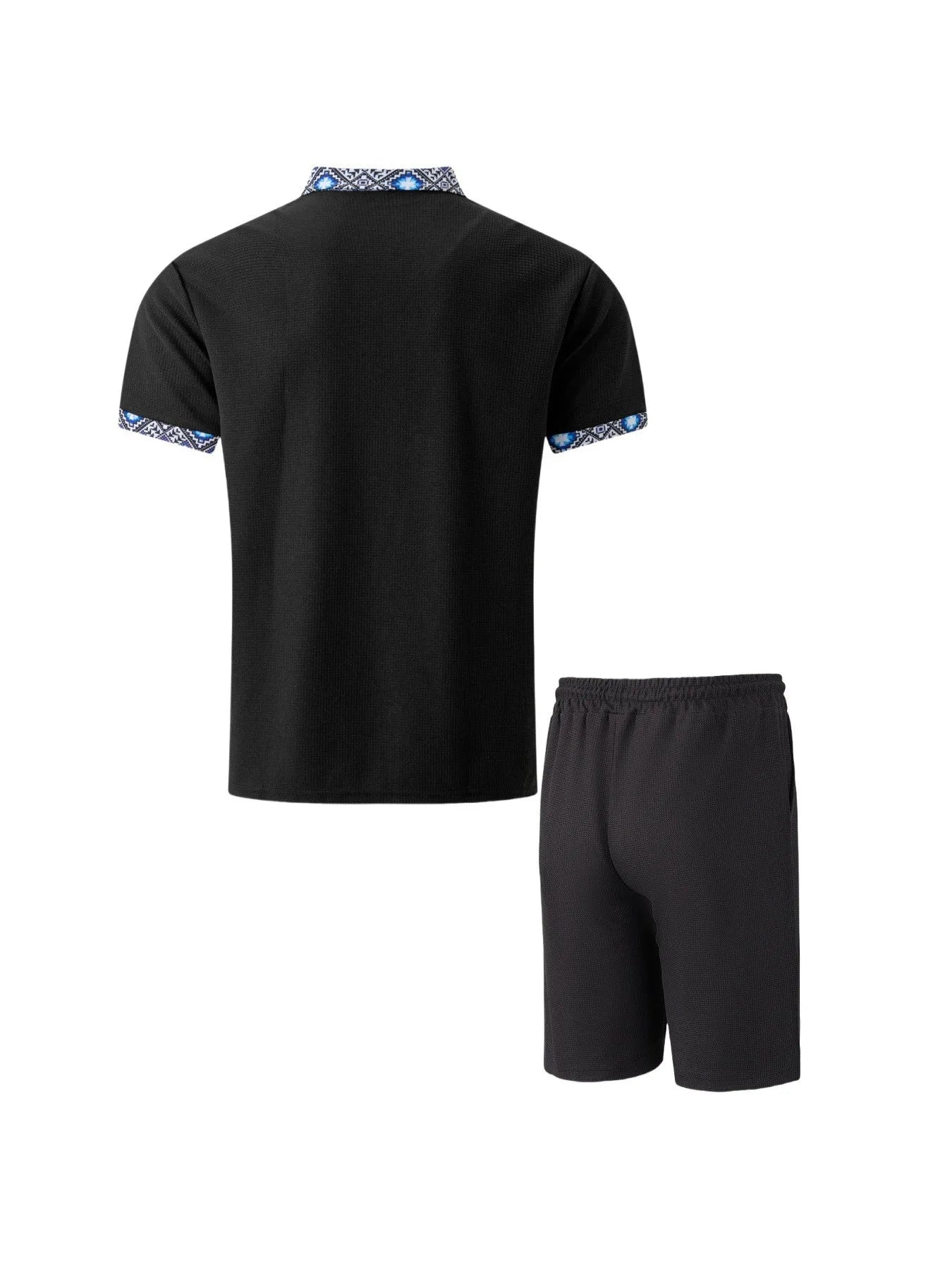 Old money style linen T-shirt and shorts