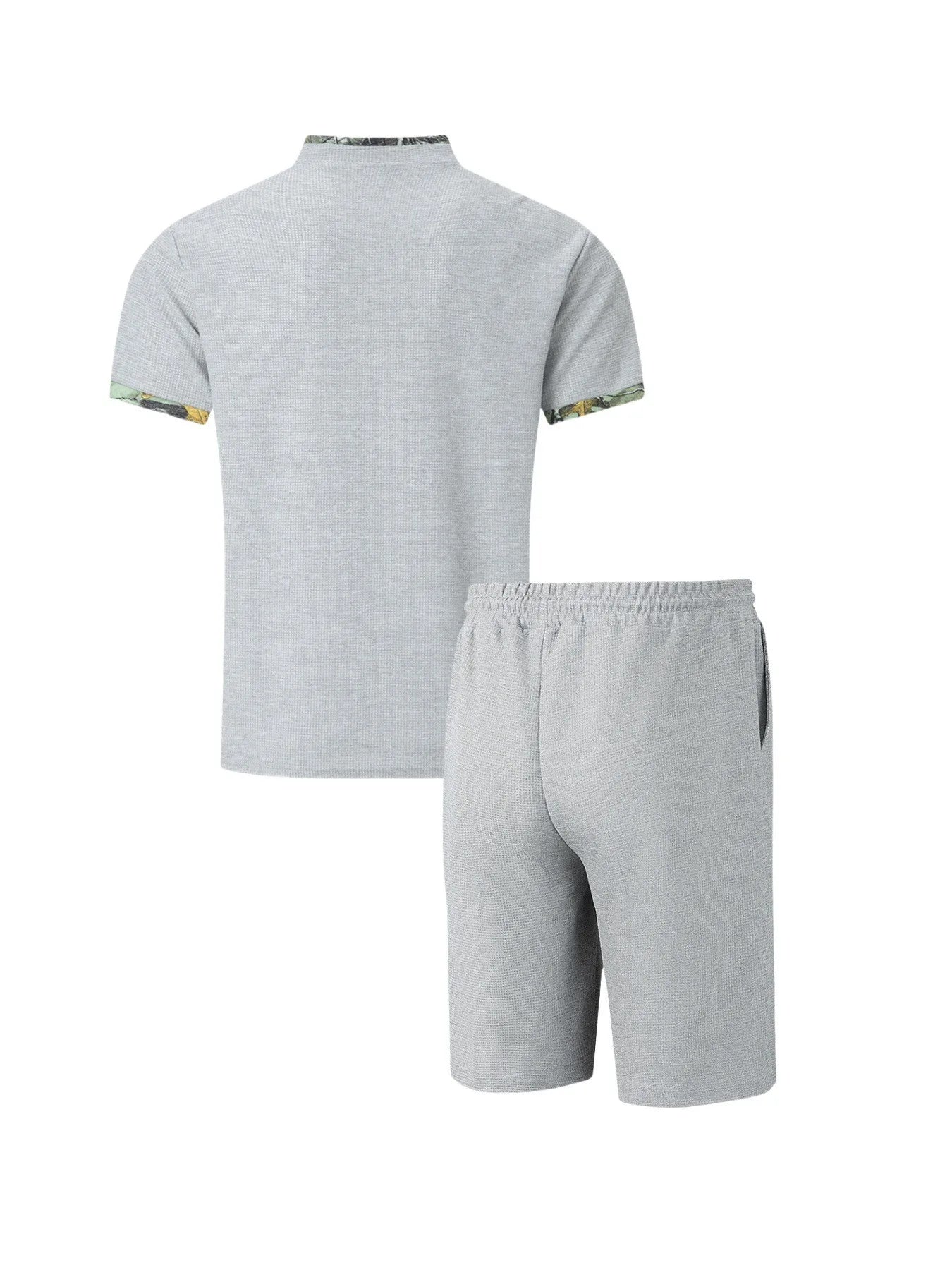 Old money style linen T-shirt and shorts