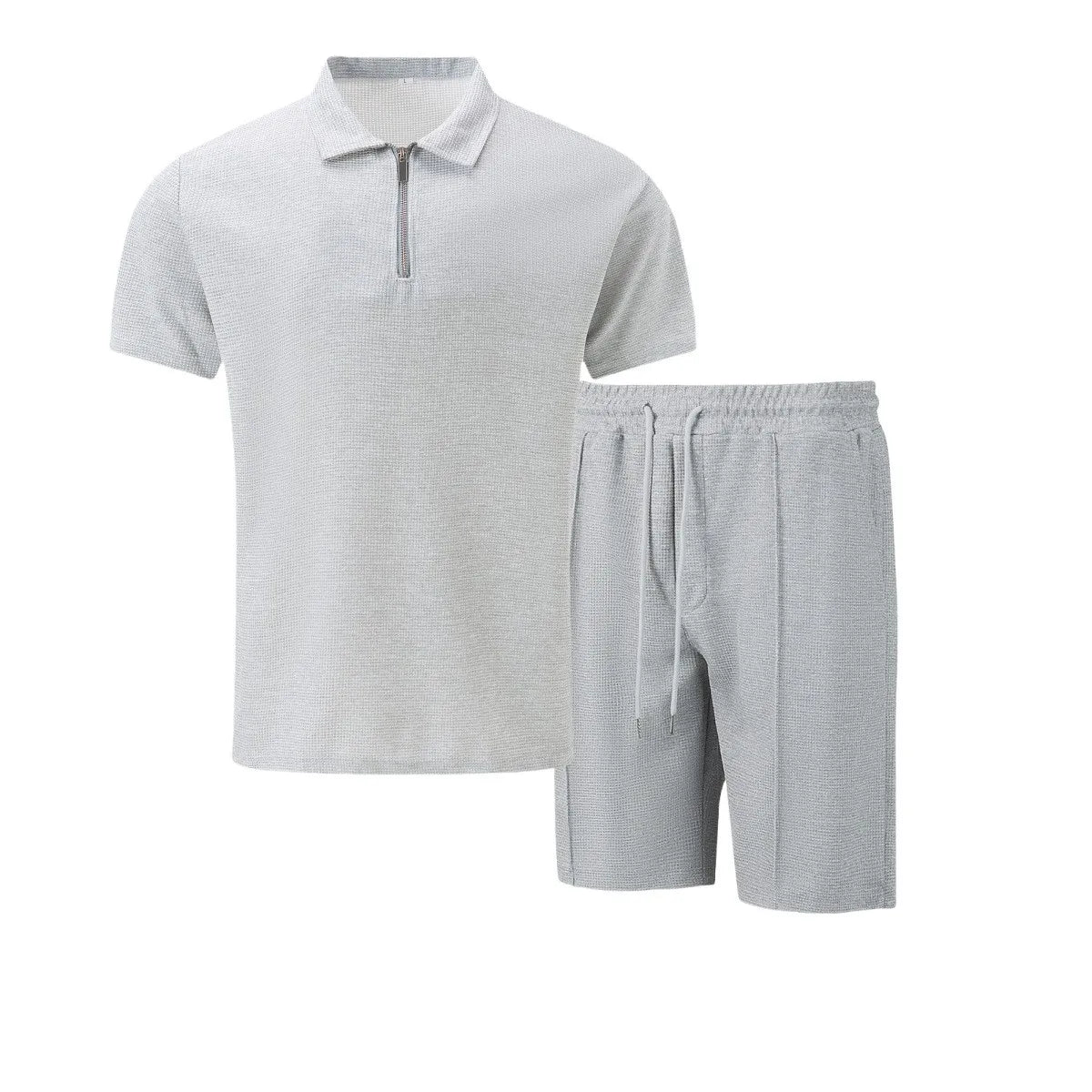 Old money style linen T-shirt and shorts