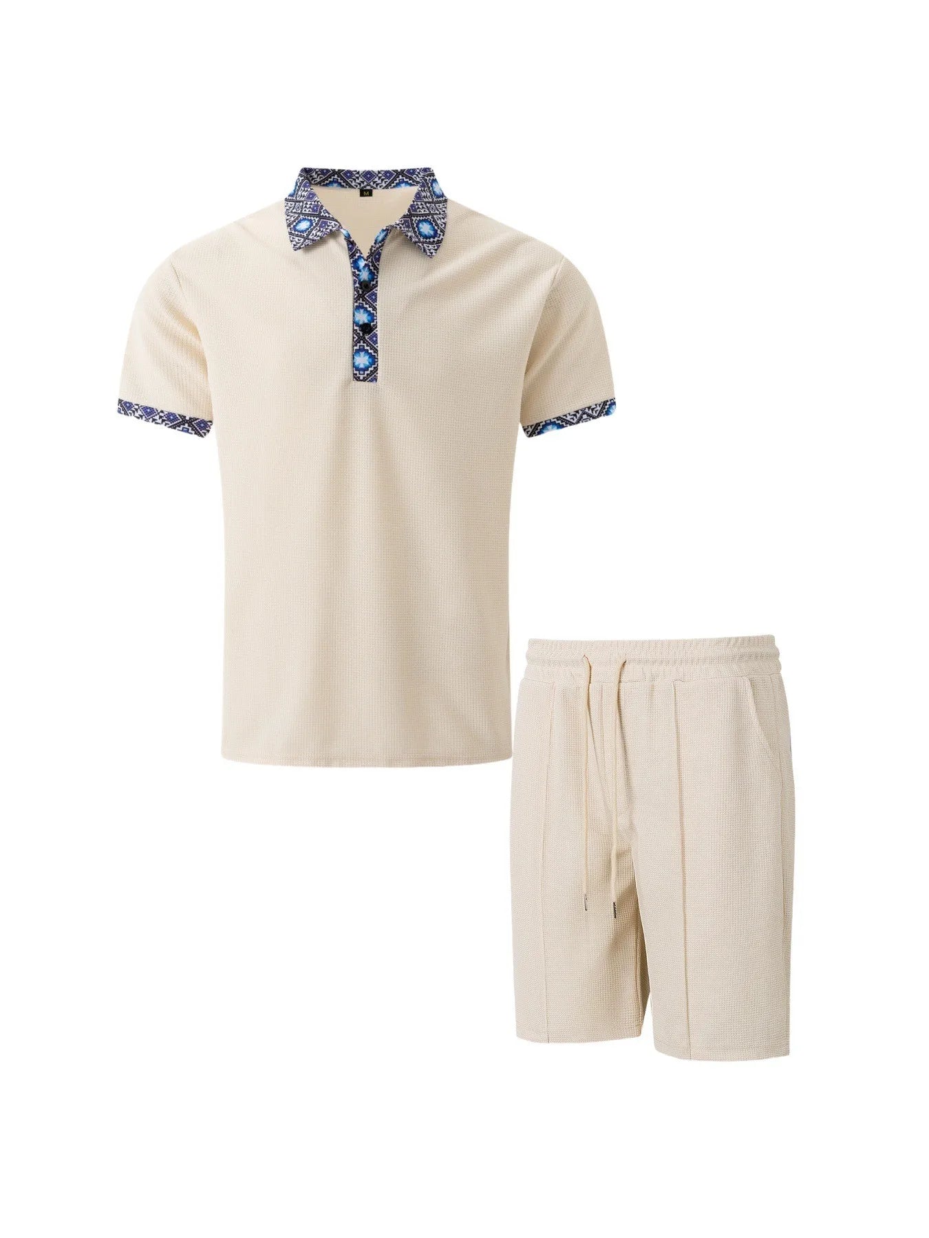 Old money style linen T-shirt and shorts