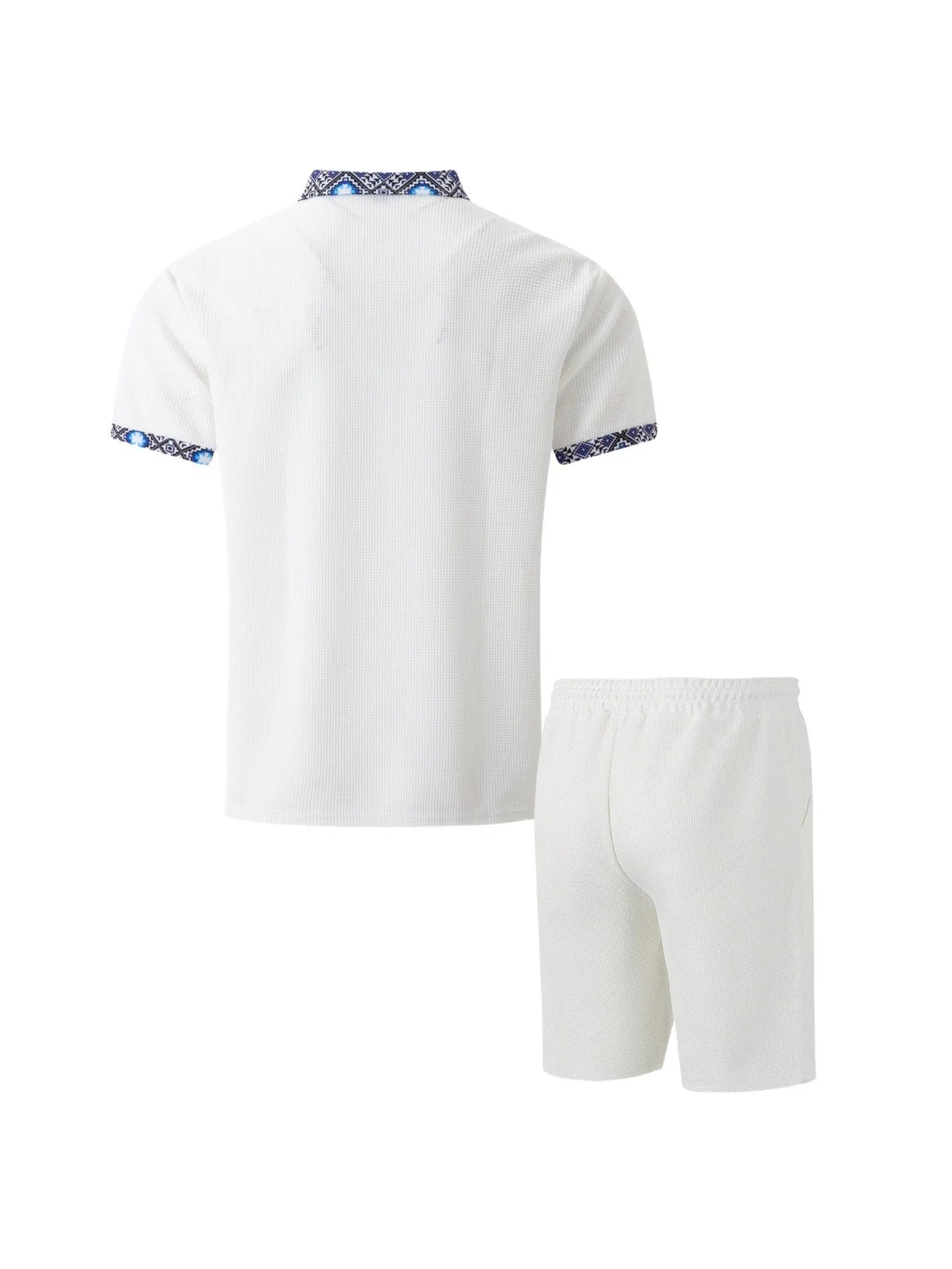 Old money style linen T-shirt and shorts